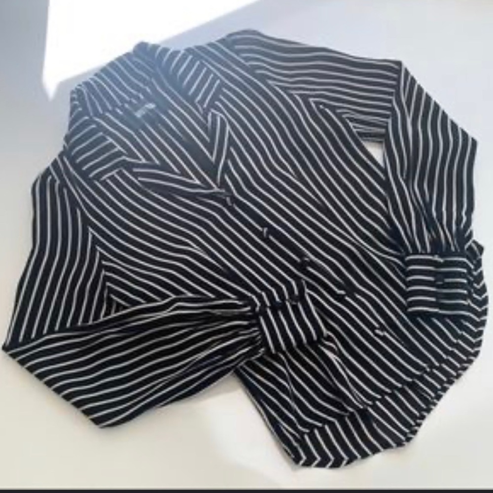 Black and White Stripped Button Up